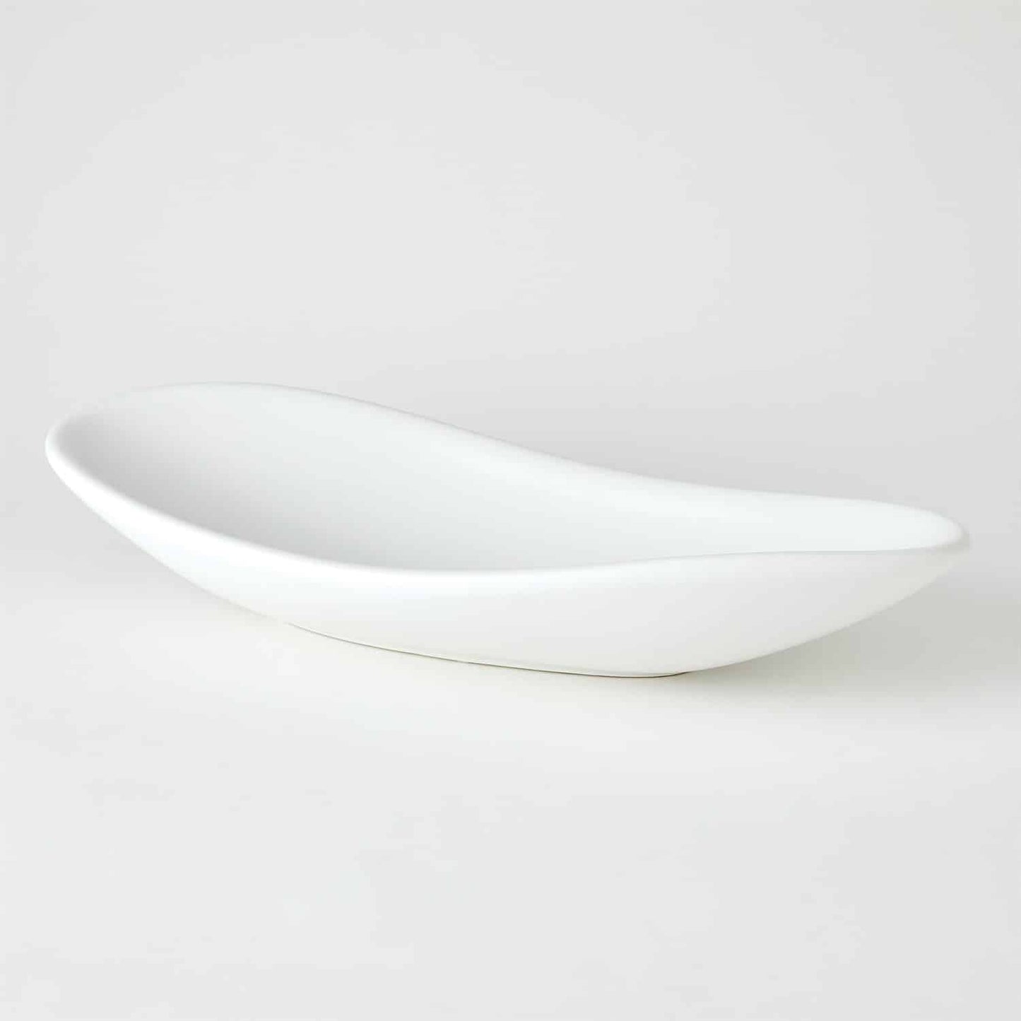 Oblong Platter Bowl - White image