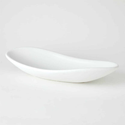 Oblong Platter Bowl - White image