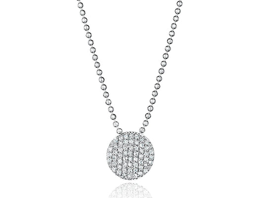 White Gold Infinity Necklace image 0