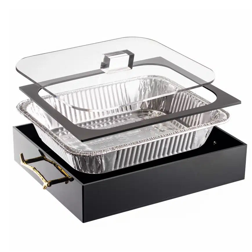 Lucite Pan Holder with Lid image 1