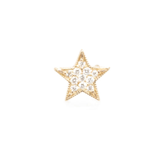 14K Diamond Star Stud (Single) image 0