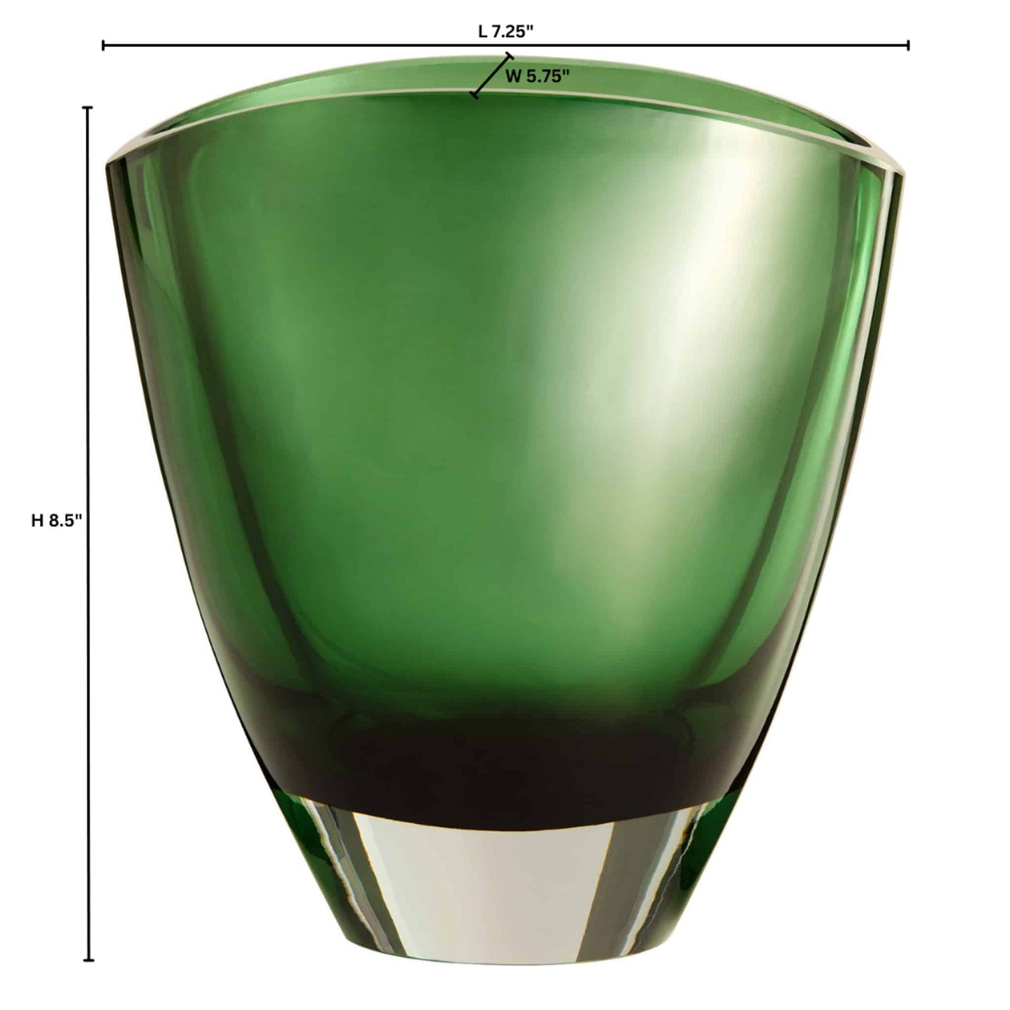Muzo Vase - Clear Emerald Green image 5