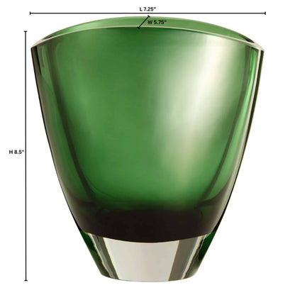 Muzo Vase - Clear Emerald Green image 5
