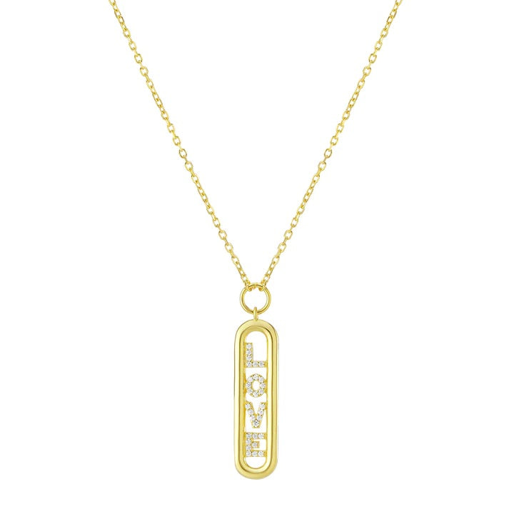 Love Bar Necklace - Gold Plated image 0