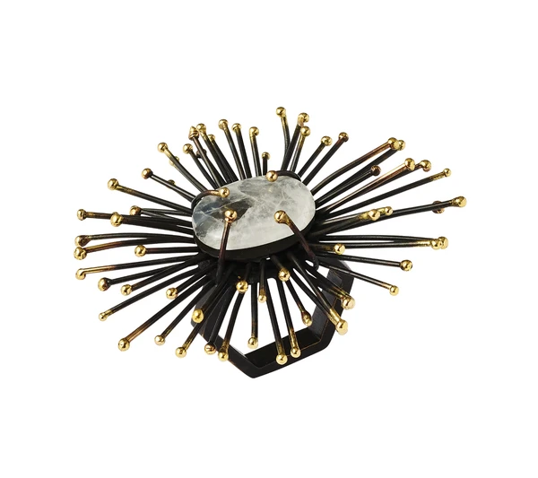 Kim Seybert Flare Napkin Ring - Set of 4 - Black image