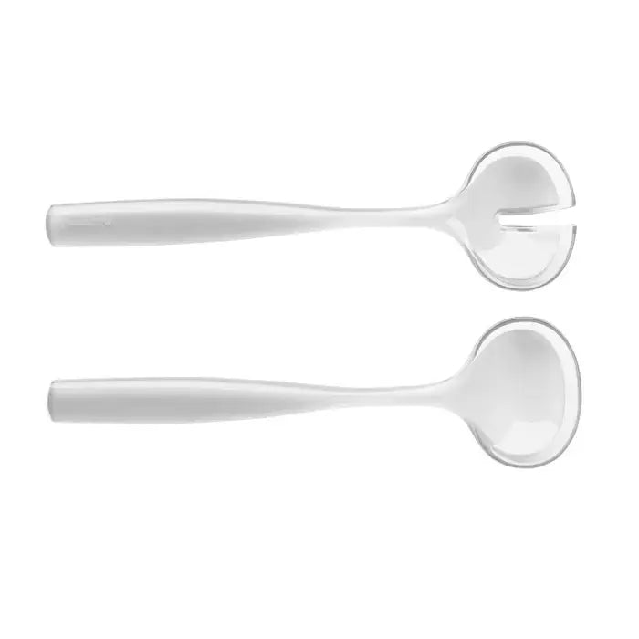 Grace Salad Servers - White image