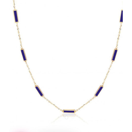14k Color Bar Necklace image 0