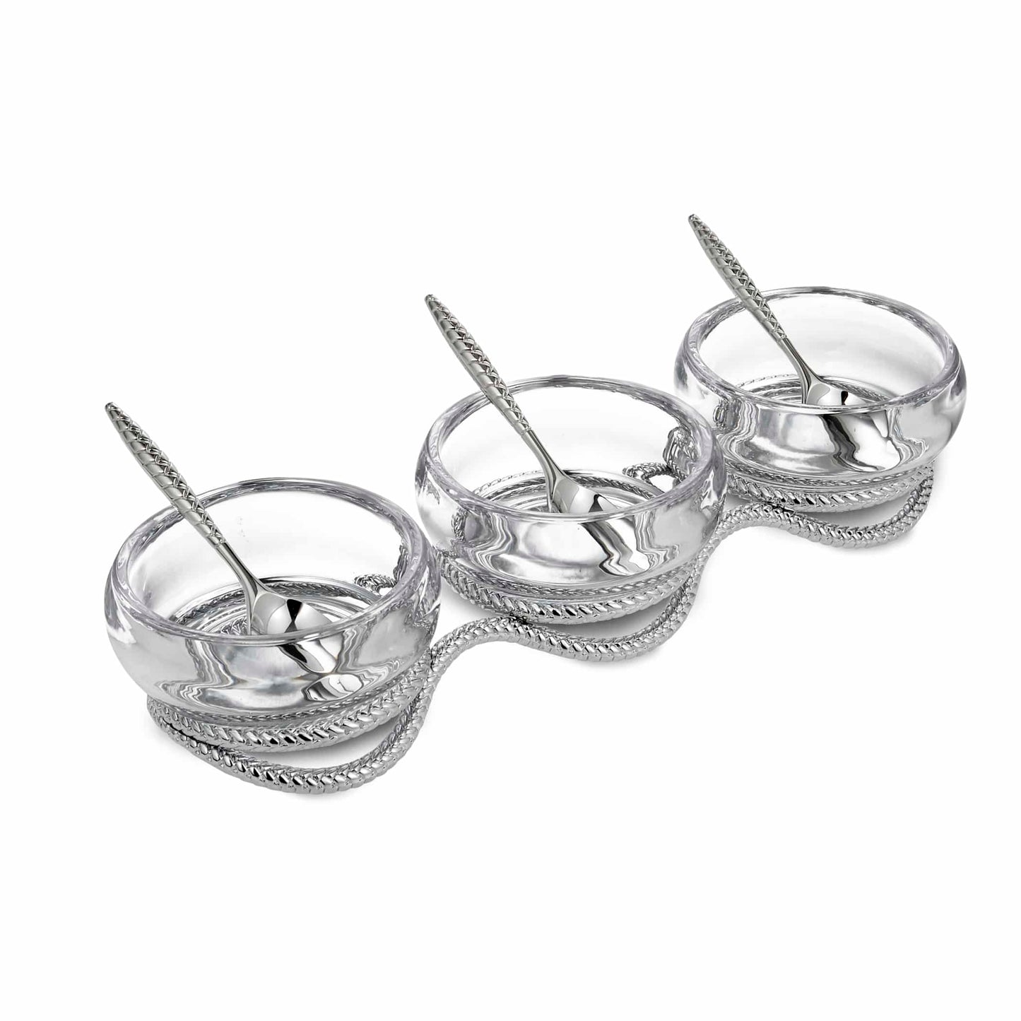 Nambe' Braid Triple Serving Set image 0