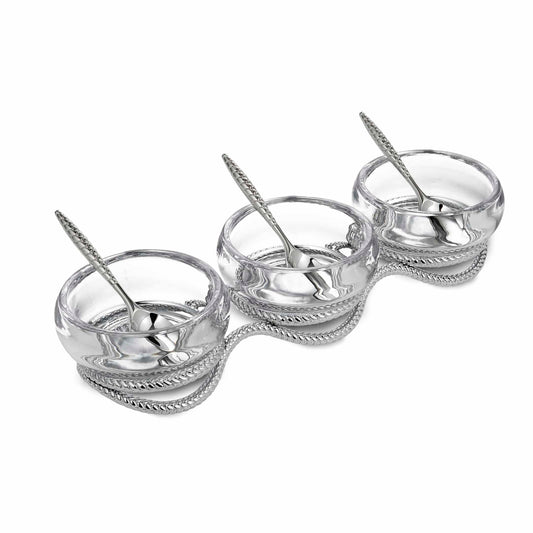 Nambe' Braid Triple Serving Set image 0