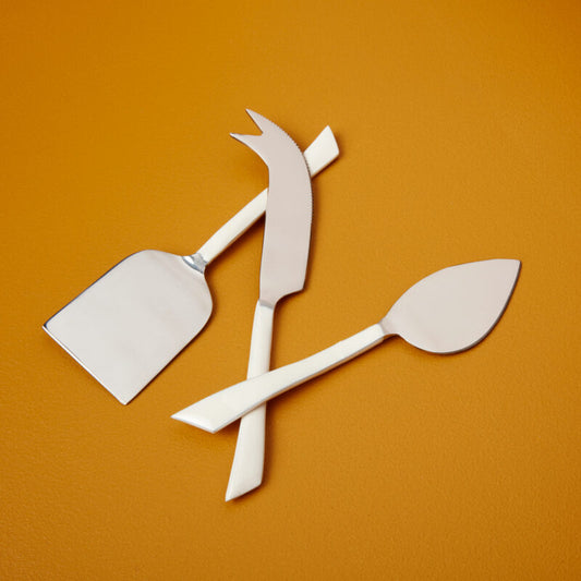 Stainless White Cheese Tool Set image 0