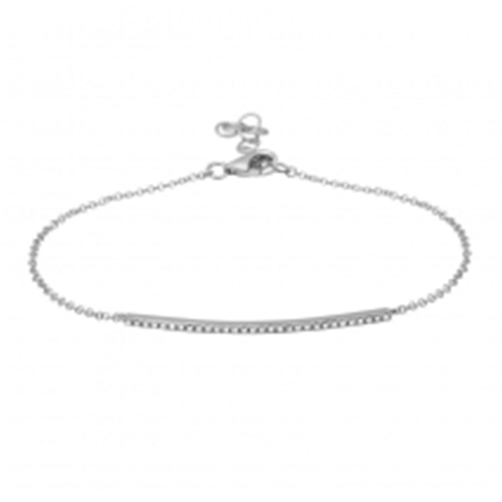 14K Diamond Bar Bracelet image 0