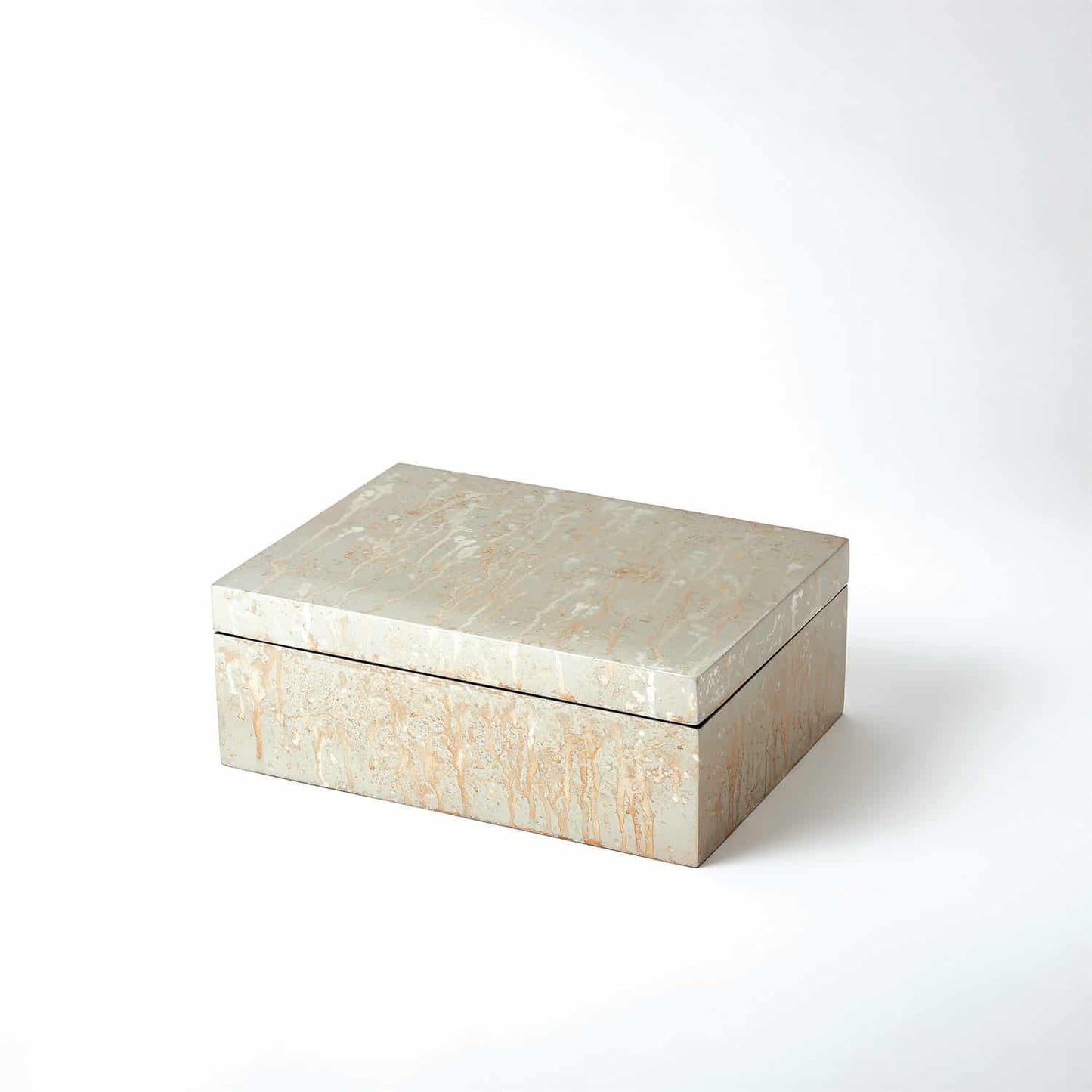 Champagne Silver Leaf Box - Large image