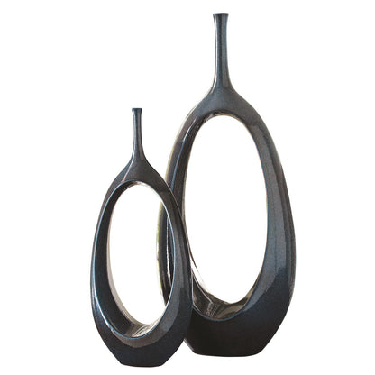 Open Oval Ring Vase | Celestial image 0