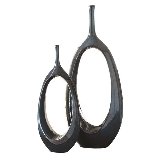 Open Oval Ring Vase | Celestial image 0