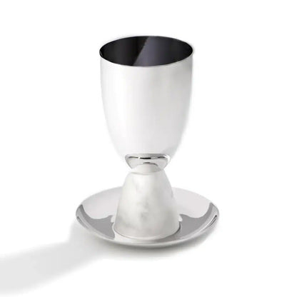 Coluna Kiddush Cup - Marble & Silver image