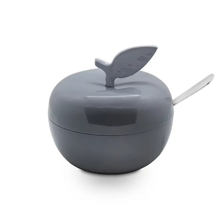 Apple Shaped Honey Dish - Gray image