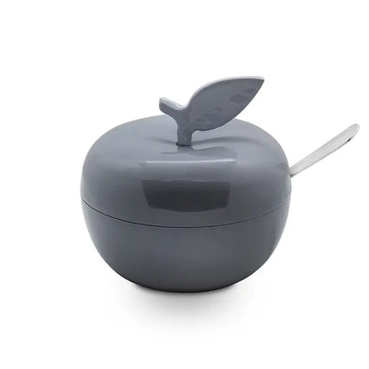 Apple Shaped Honey Dish - Gray image