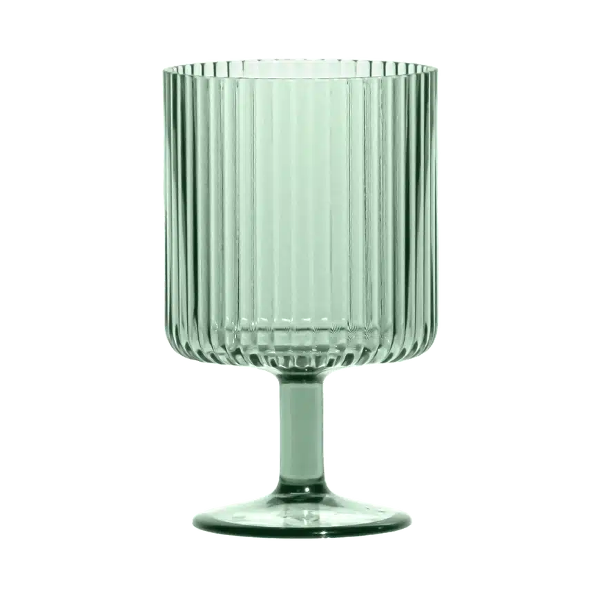 Mesa Acrylic Clear Drinkware - Sage Green, Goblet image