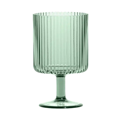 Mesa Acrylic Clear Drinkware - Sage Green, Goblet image