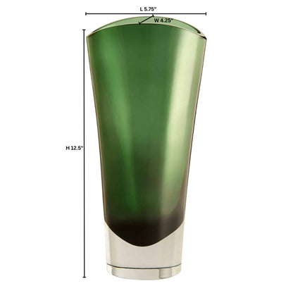 Muzo Vase - Clear Emerald Green image 2