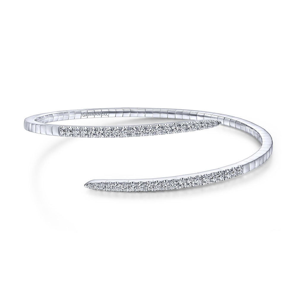 14K Diamond Spiral Bracelet image 0