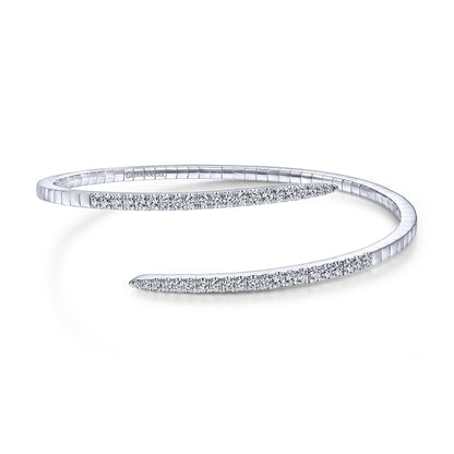 14K Diamond Spiral Bracelet image 0