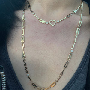 Golden Mantra Necklace image 0