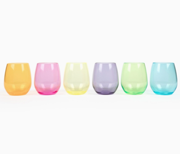 Acrylic Stemmed Wine Glasses image 0