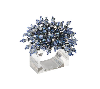 Kim Seybert Brilliant Napkin Rings – Set of 4 - Midnight image