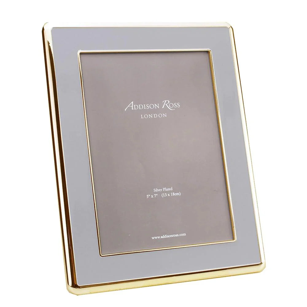 Addison Ross Curved Enamel Frame - 5x7, Chiffon/Gold image