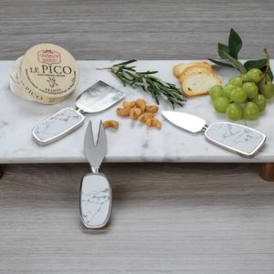 White and Silver Cheese Tool Set image 0