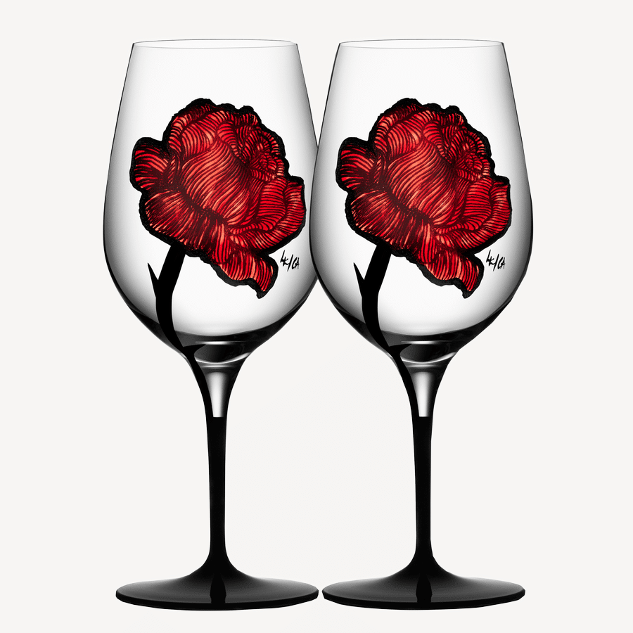 Kosta Boda Tattoo Wine Glass image 0