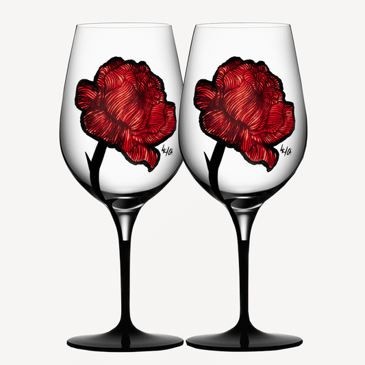 Kosta Boda Tattoo Wine Glass image 0