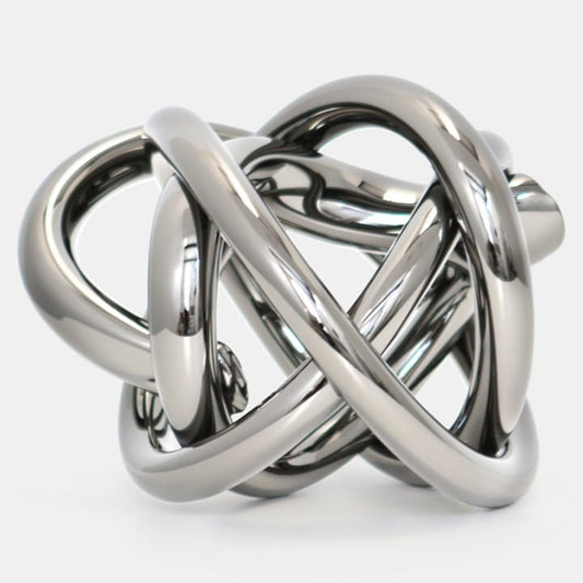 Large Glass Wrap Object - Silver image 0