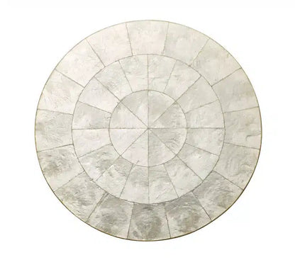 Kim Seybert Natural Round Capiz Placemat - Set of 4 image 0