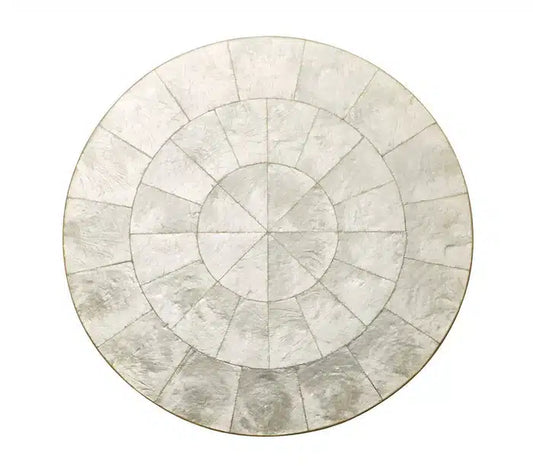Kim Seybert Natural Round Capiz Placemat - Set of 4 image 0
