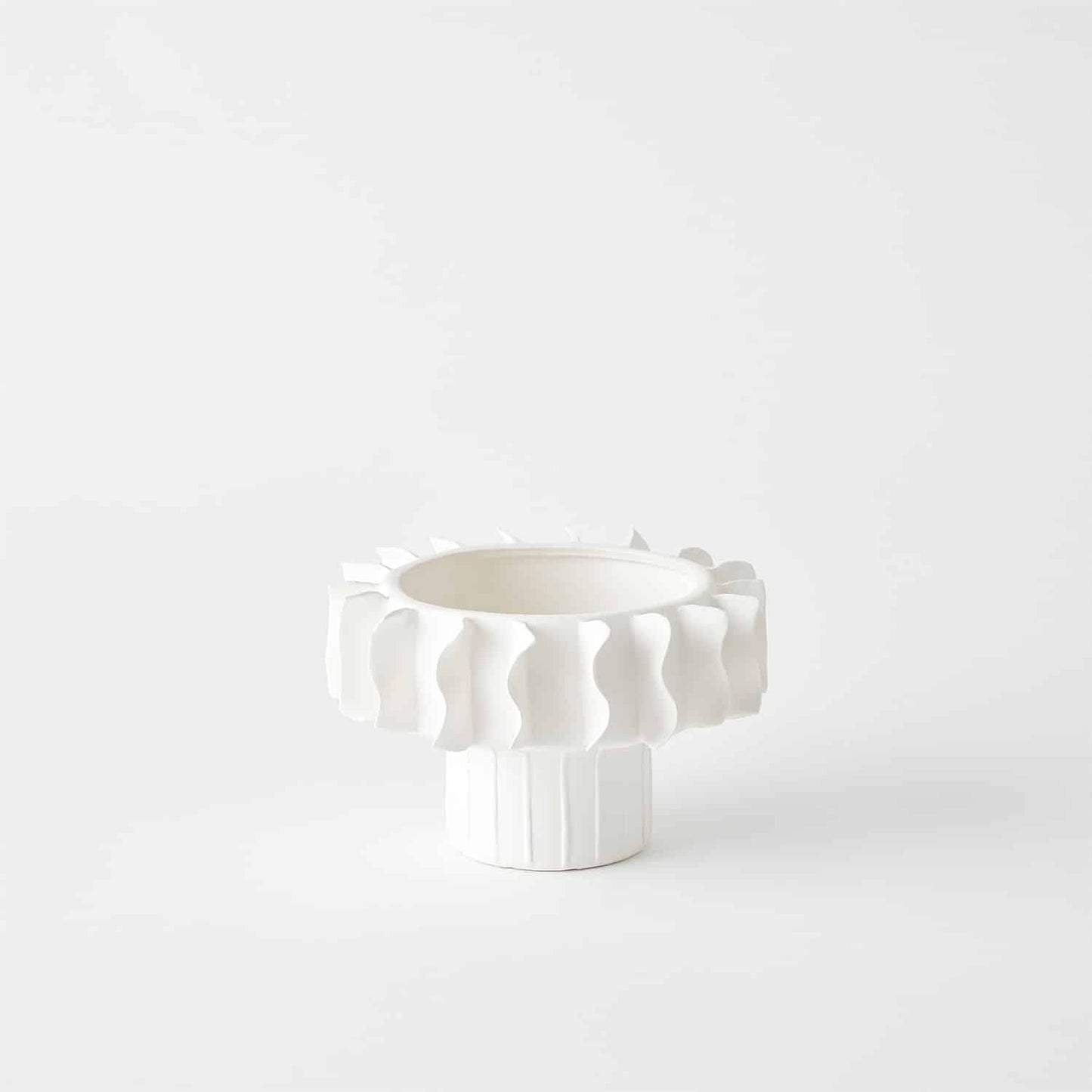 Matte White Vases - Small, Bowl image