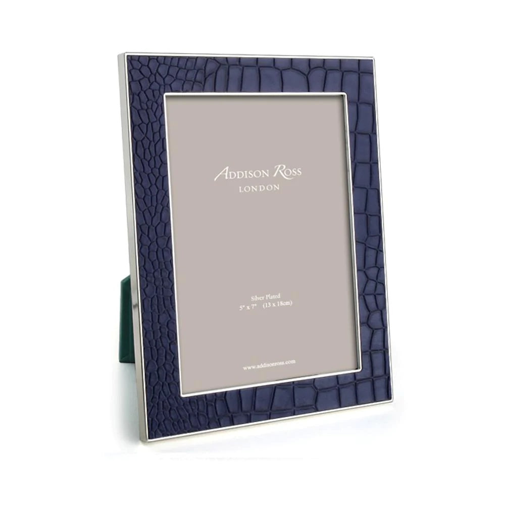 Addison Ross Blue Croc & Silver Frame image 0