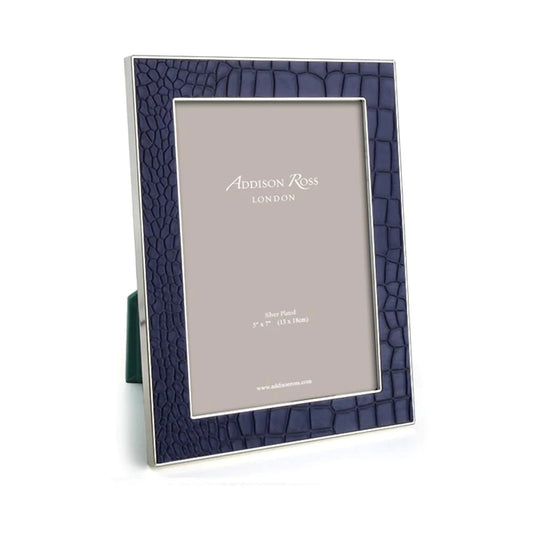 Addison Ross Blue Croc & Silver Frame image 0