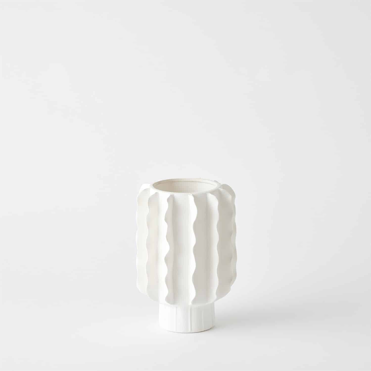 Matte White Vases - Small, Vase image