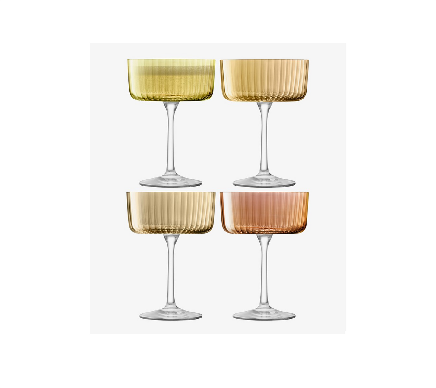 Champagne/ Cocktails Glass - Amber image