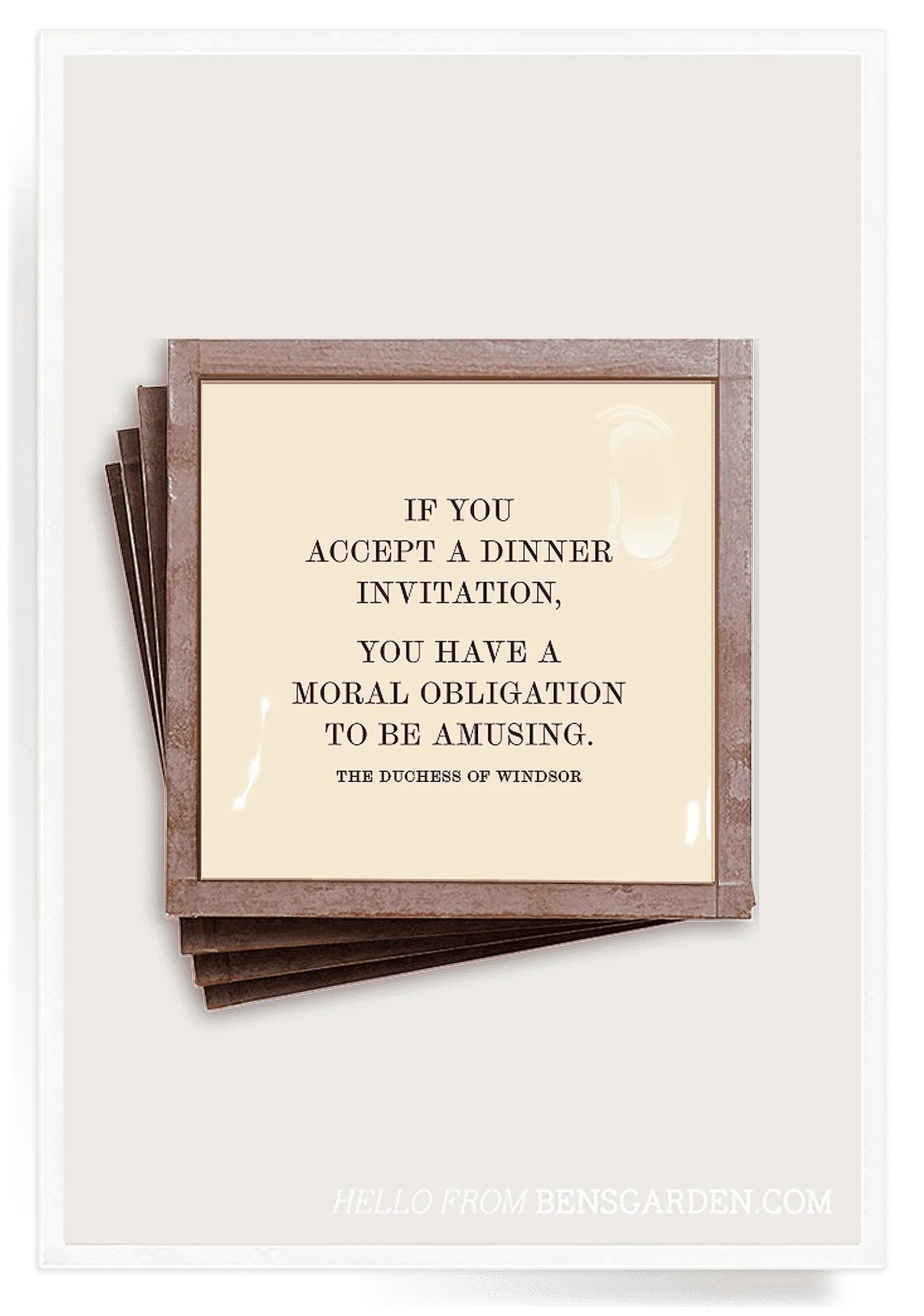 If You Accept a Dinner Coasters image 0