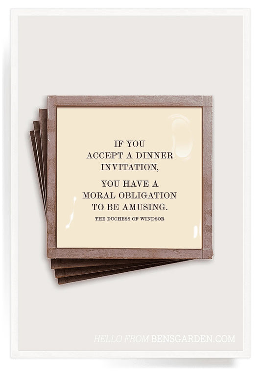 If You Accept a Dinner Coasters image 0
