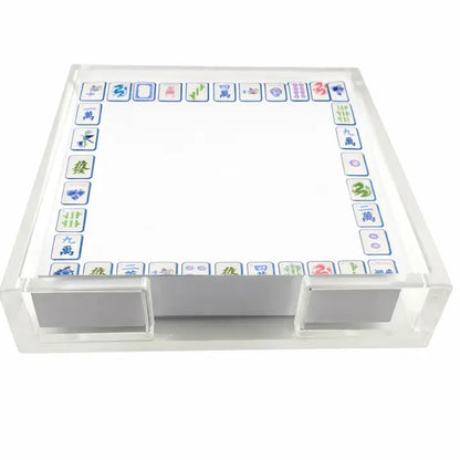 Mahjong Notepad with Acrylic Holder