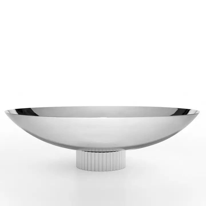 Striations Bowl - Fruit Bowl, Silver image