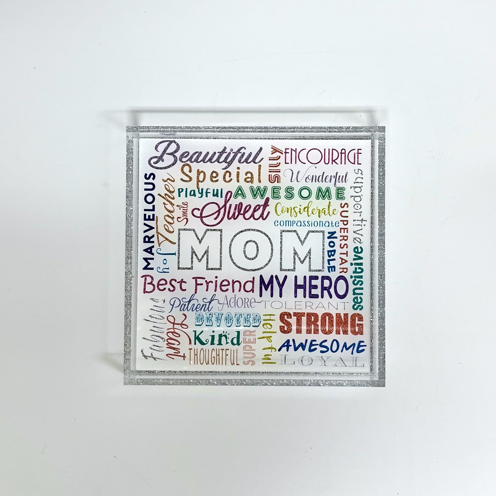 Mom Acrylic Tray - 8 x 8 image
