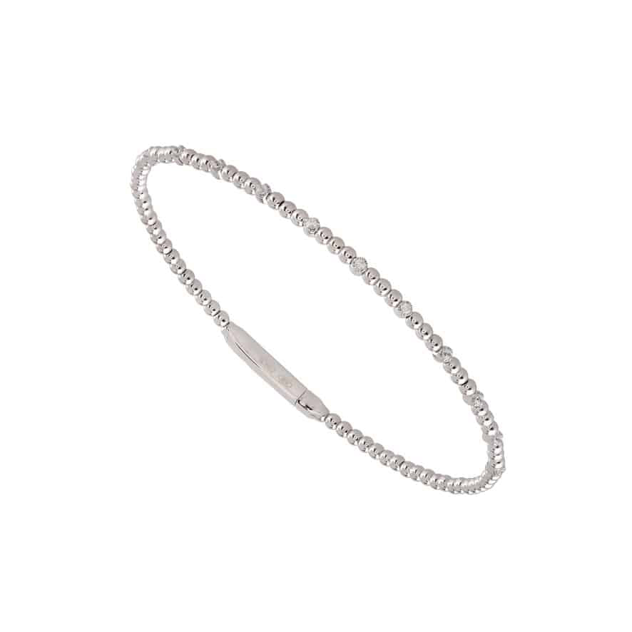 14K Yellow Gold Diamond Flex Bangle image 0