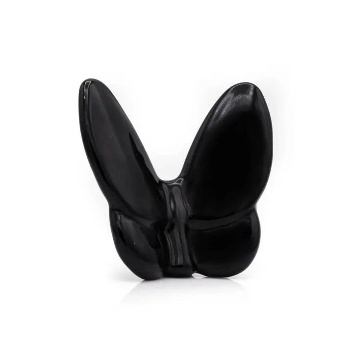 Crystal Butterfly Decor – Elegant Home Accent Gift - Small, Black image