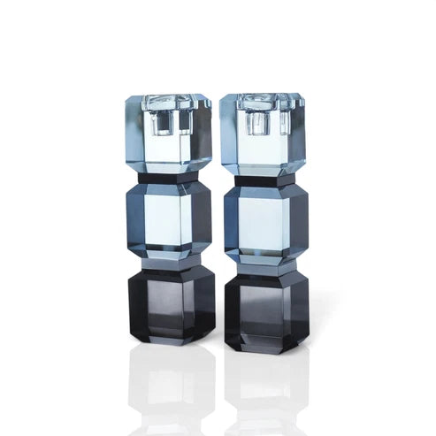 Slate Blue Color Block Candlesticks