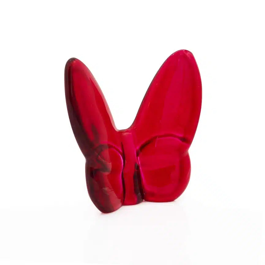 Crystal Butterfly Decor – Elegant Home Accent Gift - Small, Red image